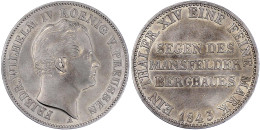 Ausbeutetaler 1843 A. Sehr Schön. Jaeger 75. Thun 257. AKS 75. Olding 308. - Pièces De Monnaie D'or