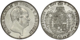 Vereinsdoppeltaler 1855 A Vorzüglich/Stempelglanz, Feine Tönung. Jaeger 82. AKS 70. Olding 303. - Gold Coins