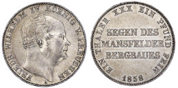 Ausbeutetaler 1858 A. Gutes Vorzüglich. Jaeger 85. Thun 263. AKS 79. - Pièces De Monnaie D'or