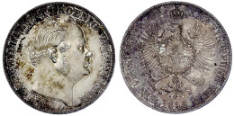 Vereinstaler 1859 A, Berlin. Vorzüglich/Stempelglanz Aus Erstabschlag, Schöne Patina. Jaeger 84. AKS 78. Olding 316. - Gold Coins