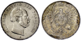 Vereinstaler 1861 A. Vorzüglich/Stempelglanz. Jaeger 92. Thun 266. AKS 97. Olding 404. - Pièces De Monnaie D'or