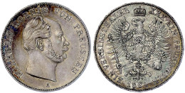 Vereinstaler 1862 A, Berlin. Gutes Vorzüglich, Schöne Patina. Jaeger 92. AKS 97. - Pièces De Monnaie D'or