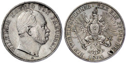 Vereinstaler 1864 A. Sehr Schön/vorzüglich, Berieben. Jaeger 96. Thun 270. AKS 99. - Pièces De Monnaie D'or