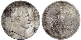Vereinsdoppeltaler 1867 C, Frankfurt A.M. Korrosion, Sonst Sehr Schön, Belegstück. Jaeger 97. Thun 269 C. AKS 96. Olding - Gold Coins