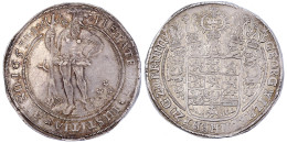 Reichstaler 1653, Zellerfeld. Wilder Mann. 28,29 G. Vorzügliches Prachtexemplar Mit Feiner Tönung. Welter 1580. Davenpor - Pièces De Monnaie D'or