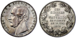 Vereinstaler 1865 B. Waterloo. Fast Stempelglanz, Von Polierten Stempeln, Prachtexemplar. Jaeger 98. Thun 176. AKS 160. - Gold Coins