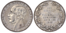 Vereinstaler 1865 B. Waterloo. Vorzüglich/Stempelglanz. Jaeger 98. Thun 176. AKS 160. - Goldmünzen