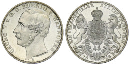 Vereinstaler 1866 B. Vorzüglich/Stempelglanz, Aus Erstabschlag, Min. Berieben. Jaeger 96. Thun 174. AKS 144b. - Gold Coins
