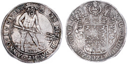 Reichstaler, Sog. Hausknechtstaler 1663 HS, Goslar. 28,58 G. Gutes Sehr Schön, Kl. Schrötlingsriss Exemplar Der Sammlung - Gold Coins