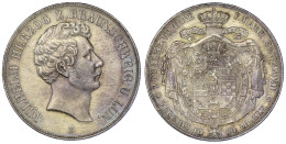 Vereinsdoppeltaler 1855 B. Felder Gestichelt, Sonst Vorzüglich. Jaeger 251. Thun 119. AKS 73. - Gold Coins