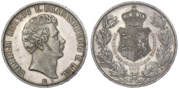 Vereinsdoppeltaler 1856 B. Zum 25jährigen Regierungsjubiläum. Vorzüglich/Stempelglanz Aus Erstabschlag, Feine Tönung. Ja - Pièces De Monnaie D'or