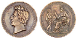Bronzemedaille 1882 Von Held. 50-jähr. Bestehen Der Herzoglichen Baugewerk-Schule Holzminden. 40 Mm. Vorzüglich, Kl. Ran - Gold Coins