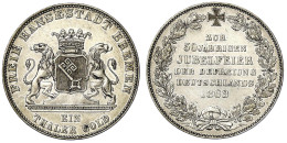 Taler 1863. 50 Jahre Befreiung Deutschlands. Vorzüglich. Jaeger 26. Thun 124. AKS 14. - Pièces De Monnaie D'or