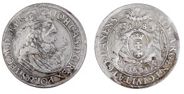 18-Gröscher (Ort, 1/4 Reichstaler) 1661. Sehr Schön, Kl. Schrötlingsfehler, Selten. Kopicki 7626 Var. (R1). Dutkowski/Su - Monedas En Oro