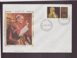 Vatican, Enveloppe Du 6 Août 1978 " Le Pape Paul VI " - Brieven En Documenten