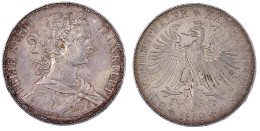 Vereinstaler 1859. Franconia Mit Schleife. Vorzüglich/Stempelglanz, Schone Tönung. Jaeger 41. Thun 142. AKS 8. - Gold Coins