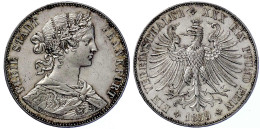 Vereinstaler 1859. Franconia Mit Schleife. Vorzüglich. Jaeger 41. Thun 142. AKS 8. - Goldmünzen