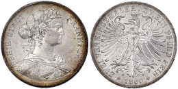 Vereinsdoppeltaler 1860. Gutes Vorzüglich, Kl. Kratzer. Jaeger 43. Thun 145. AKS 4. - Gold Coins