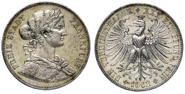 Vereinstaler 1862. Francofurtia Mit Schleife. Vorzüglich. Jaeger 42 B. AKS 10. - Gold Coins