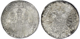 Reichstaler 1619 Mit Titel Kaiser Matthias. 29,02 G. Umschriften Wie Bei Gaed. 385 C (Nachtr.), Jedoch Mit Punkt Am Ende - Pièces De Monnaie D'or