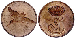 Kupfer Schnepfenheller O.J.(1927). Fliegende Schnepfe/gekr. Monogramm. 20 Mm. Vorzüglich/Stempelglanz, Selten. Zilch 12b - Pièces De Monnaie D'or