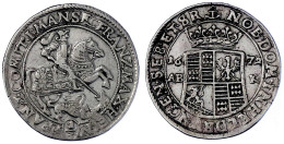 1/3 Taler (Halbgulden) 1672 ABK. Sehr Schön. Tornau 311c. - Pièces De Monnaie D'or