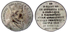 Versilberte Bronze-Suitenmedaille O.J.(um 1728/1745) Von Hedlinger. Auf Albrecht, Schwedischer König Und Herzog Von Meck - Pièces De Monnaie D'or