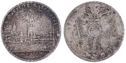 Konventionstaler 1768 S.R. Titel Joseph II. Stadtansicht/Adler Mit Reichsapfel Auf Brust. Laubrand. 27,83 G. Fast Sehr S - Gold Coins