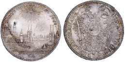 Konventionstaler 1768 S.R. Titel Joseph II. Stadtansicht/Adler Mit Reichsapfel Auf Brust. Mit Randschrift. 28,04 G. Vorz - Goldmünzen