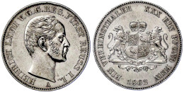 Vereinstaler 1862 A. Vorzüglich, Min. Berieben. Thun 287. Jaeger 133. AKS 36. - Goldmünzen