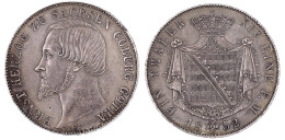 Taler 1852 F. Vorzüglich/Stempelglanz, Feine Gleichm. Patina, Min. Prägebed. Randunebenheiten Ex. Auktion Harald Möller  - Gold Coins