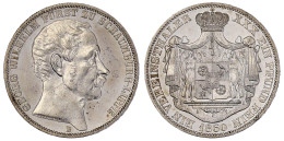 Vereinstaler 1860 B. Vorzüglich/Stempelglanz, Winz. Kratzer Und Min. Berieben - Goldmünzen