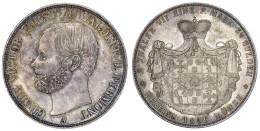 Vereinsdoppeltaler 1856 A. Fast Stempelglanz, Prachtexemplar Mit Schöner Patina. Jaeger 44. Thun 409. AKS 44. - Gold Coins
