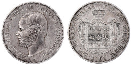 Vereinstaler 1867 A. Sehr Schön. Jaeger 45. Thun 410. AKS 45. - Gold Coins