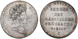 Ausbeutetaler 1811 C, Segen Des Mansfelder Bergbaues. Vorzüglich, Leicht Justiert, Selten In Dieser Erhaltung. Jaeger 19 - Pièces De Monnaie D'or