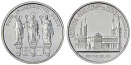 Silbermedaille 1843 Von Neuss, Zum 1100j. Stiftsjub. 40 Mm; 26,68 G. Vorzüglich/Stempelglanz, Von Polierten Stempeln, Et - Pièces De Monnaie D'or