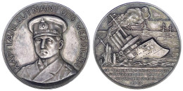 Silbermedaille 1914 Von Ziegler Und Grünthal. Brb. Otto Weddigen/Vernichtung Der Engl. Panzerkreuzer Aboukir, Hogue Und  - Andere & Zonder Classificatie