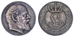 Kl. Silbermedaille O.J. (1913) Unsign. A.d. Krönung Ludwig III. V. Bayern N.r./gekr. Monogramm. 23 Mm; 5,50 G. Vorzüglic - Other & Unclassified