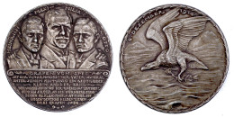 Silbermedaille 1914, Die Grafen Von Spee. 45 Mm, 39,71 G. . Vorzüglich, Schöne Patina, Selten. Kienast 146. - Otros & Sin Clasificación