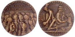 Bronzemedaille 1918. Waffenstillstandsbedingungen. 58 Mm. Vorzüglich. Kienast 215. - Autres & Non Classés