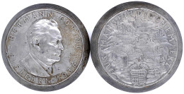 Prägestempelpaar (Patrizen) Zur Medaille 1936. Hermann Göring, Eisleben/aus Mansfeldischem Erz. Prägedurchmesser 60 Mm.  - Sonstige & Ohne Zuordnung