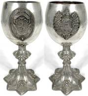 Schützenpokal 1874 Zum 1. Festschiessen Des Pfalz-bad.-mittelrhein. Schützenbundes. Silber 13-lötig (812,5/1000), Innen  - Other & Unclassified