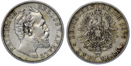 2 Mark 1876 A. Gutes Sehr Schön. Jaeger 19. - Andere & Zonder Classificatie