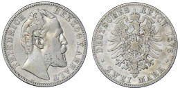 2 Mark 1876 A. Schön/sehr Schön, Randfehler. Jaeger 19. - Andere & Zonder Classificatie