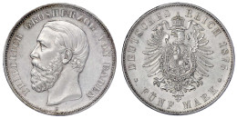 5 Mark 1875 G. Vorzüglich/Stempelglanz, Min. Kratzer, Selten In Dieser Erhaltung. Jaeger 27. - Autres & Non Classés