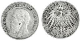 2 Mark 1898 G. Seltenes Jahr. Schön/sehr Schön. Jaeger 28. - Autres & Non Classés