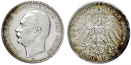 3 Mark 1915 G. Seltenes Jahr. Vorzüglich. Jaeger 39. - Andere & Zonder Classificatie