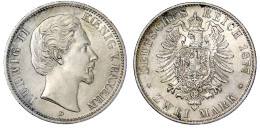 2 Mark 1877 D. Vorzüglich. Jaeger 41. - Andere & Zonder Classificatie