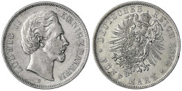 5 Mark 1875 D. 20° Stempeldrehung. Fast Vorzüglich. Jaeger 42. - Autres & Non Classés