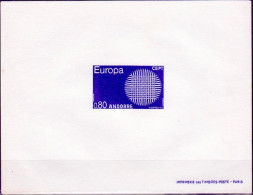 Andorre Français - Andorra épreuve 1970 Y&T N°EL203 - Michel N°DP223 *** - 80c EUROPA - Storia Postale